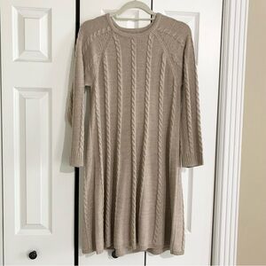 Jessica Howard Cable-knit Sweater Dress